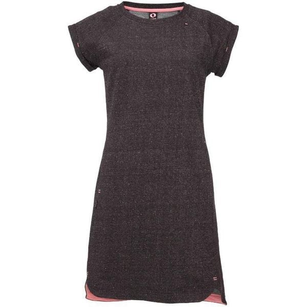 LOAP Eduska sukienka damska XL – Czarna, do kolan. Czarne sukienki Lolë, xl, bez wzorów, sportowe, bez kołnierzyka, bez ramiączek, midi, sportowe. Za 178.99 zł.