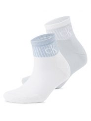 Calvin Klein Jeans Skarpety Kobiety Dżersej niebieski|biały, 39-42. Białe skarpety Calvin Klein Jeans, bez wzorów, z dżerseju. Za 64.95 zł.