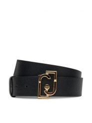 Liu Jo Pasek Damski Hips Belt 3.5Cm AA5237 E0058 Czarny. Czarne paski Liu Jo, bez wzorów, ze skóry. Za 209.99 zł.