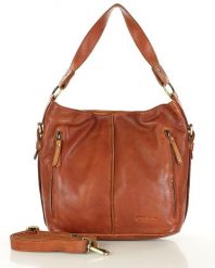 Shopper bag MARCO MAZZINI brąz camel vs117b. Brązowe shopper bez wzorów, ze skóry, eleganckie, bez dodatków. Za 598.49 zł.