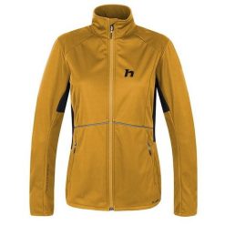 Kurtka softshell damska Hannah Alison. Czarne kurtki sportowe Hannah, bez wzorów, z softshellu, bez kaptura, trekkingowe. Za 555.00 zł.