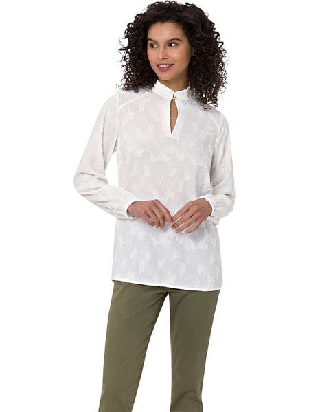 Heine Bluzka w kolorze białym rozmiar: 40. Białe bluzki Heine, bez wzorów, bez kołnierzyka, bez ramiączek. Za 96.14 zł.