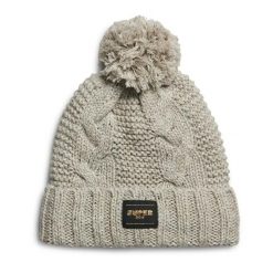 Damska czapka z dzianiny Superdry. Brązowe czapki Superdry, bez wzorów, z dzianiny. Za 121.00 zł.