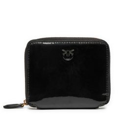 Duży Portfel Damski PINKO. Czarne portfele Pinko, bez wzorów. Za 479.99 zł.