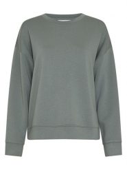 MOSS COPENHAGEN Bluza "Ima Q" w kolorze zielonym rozmiar: L/XL. Zielone bluzy sportowe Moss Copenhagen, l, bez wzorów, bez kaptura. Za 154.07 zł.