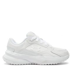 Buty na siłownię Under Armour. Białe obuwie sportowe Under Armour, bez zapięcia, na fitness i siłownię. Za 349.99 zł.