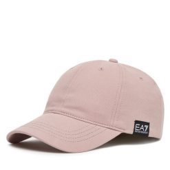 Czapka z daszkiem EA7 Emporio Armani. Czerwone czapki EA7 Emporio Armani, bez wzorów. Za 259.99 zł.