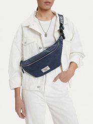 Guess Jeans Torebka CWBEO-GUESS-B-017-09 Granatowy. Niebieskie torebki klasyczne Guess Jeans, z aplikacjami, z jeansu, bez dodatków. Za 99.99 zł.