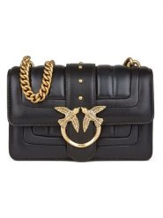 Pinko Torebka w kolorze czarnym - 21 x 13 x 7 cm rozmiar: onesize. Czarne torby na ramię Pinko, bez wzorów, z materiału, na ramię, bez dodatków. Za 959.56 zł.