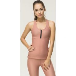Cardio Bunny - Top Rita. Czerwone topy Cardio Bunny, l, bez wzorów, z elastanu, bez kołnierzyka, bez ramiączek. W wyprzedaży za 119.90 zł.