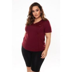 Koszulka fitness damska Rough Radical Ready Plus size. Brązowe bluzki ROUGH RADICAL, plus size, bez wzorów, sportowe, bez kołnierzyka, plus size, bez ramiączek. Za 109.90 zł.