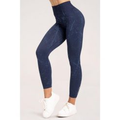 Legginsy fitness damskie Gym Glamour marble. Niebieskie legginsy GYM GLAMOUR, s, bez wzorów. Za 159.99 zł.