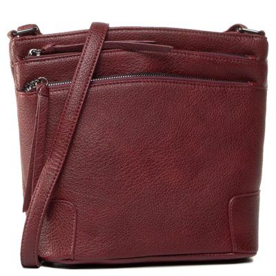 Jenny Fairy RX0483 Bordowy. Czerwone torebki klasyczne Jenny Fairy, bez wzorów, ze skóry ekologicznej, bez dodatków. Za 79.99 zł.