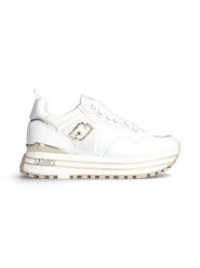 Liu Jo Skórzane sneakersy w kolorze białym rozmiar: 37. Białe trampki Liu Jo, bez wzorów, z materiału, bez zapięcia. Za 378.63 zł.