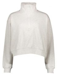 New Balance Bluza w kolorze szarym rozmiar: M. Szare bluzy New Balance, m, bez wzorów, ze splotem, bez kaptura. Za 200.45 zł.