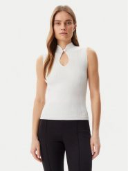 Guess Sweter W5GR10 Z3L10 Beżowy Regular Fit. Brązowe swetry Guess, l, z aplikacjami, z wiskozy, bez ramiączek. Za 219.99 zł.
