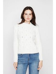 C& Jo Sweter w kolorze białym rozmiar: 42. Białe swetry C& Jo, bez wzorów, ze splotem, bez ramiączek. Za 121.99 zł.