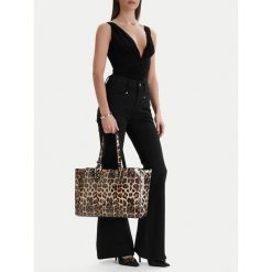 Torebka Eva Minge. Brązowe shopper Eva Minge, bez wzorów, bez dodatków. Za 279.99 zł.