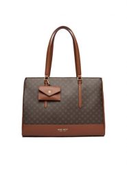 Nine West Torebka C-TANANA-KY253 Brązowy. Brązowe torebki klasyczne Nine West, bez wzorów, z materiału, bez dodatków. Za 289.99 zł.