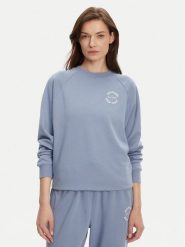Tommy Hilfiger Bluza UW0UW05792 Niebieski Regular Fit. Niebieskie bluzy TOMMY HILFIGER, xl, bez wzorów, z bawełny, bez kaptura. Za 249.99 zł.