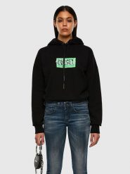Diesel Clothes Bluza w kolorze czarnym rozmiar: XXS. Czarne bluzy Diesel Clothes, xxs, bez wzorów, z bawełny, z kapturem. Za 127.35 zł.