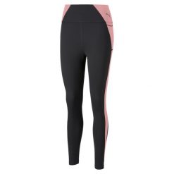 Legginsy treningowe damskie Puma Evostripe High Waist 7/8. Czarne legginsy Puma, xs, bez wzorów, z podwyższonym stanem, do biegania. Za 126.00 zł.