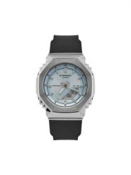 G-Shock Zegarek Small Classic GM-S2110-2AER Srebrny. Szare, analogowe zegarki G-Shock, srebrne. Za 759.99 zł.