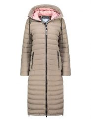 Geographical Norway Płaszcz zimowy "Azule" w kolorze szarobrązowym rozmiar: XXL. Brązowe płaszcze Geographical Norway, na zimę, xxl, bez wzorów, z puchu, bez kaptura. Za 288.52 zł.