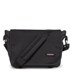 Torba na ramię Eastpak Jr. Czarne torby na ramię Eastpak, bez wzorów, z nylonu, biznesowe, na ramię, duże, bez dodatków. Za 159.99 zł.