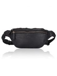 Bellicci Skórzana saszetka "Charmaine" w kolorze czarnym - 40 x 17 x 6 cm rozmiar: onesize. Czarne torby na ramię Bellicci, bez wzorów, z materiału, sportowe, przez ramię, bez dodatków. Za 162.49 zł.