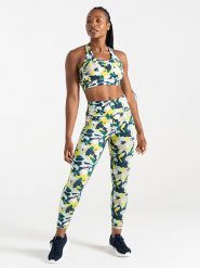 Dare 2b Legginsy sportowe "Influential" w kolorze turkusowo-zielonym rozmiar: 38. Zielone legginsy Dare 2b, bez wzorów, z materiału, outdoorowe. Za 83.42 zł.