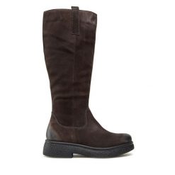 Kozaki Lasocki. Szare kozaki Lasocki, bez obcasa, na płaskiej podeszwie, bez zapięcia. Za 279.99 zł.