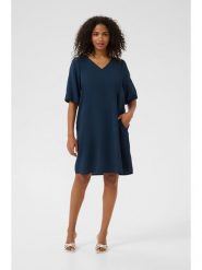 Kaffe Sukienka w kolorze granatowym rozmiar: 42. Niebieskie sukienki Kaffe, bez wzorów, bez kołnierzyka, bez ramiączek, midi. Za 128.25 zł.