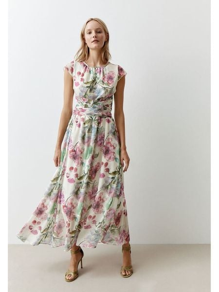 More & More Sukienka ze wzorem rozmiar: 32. Sukienki More & More, bez wzorów, bez kołnierzyka, bez ramiączek, maxi, kopertowe. Za 199.95 zł.