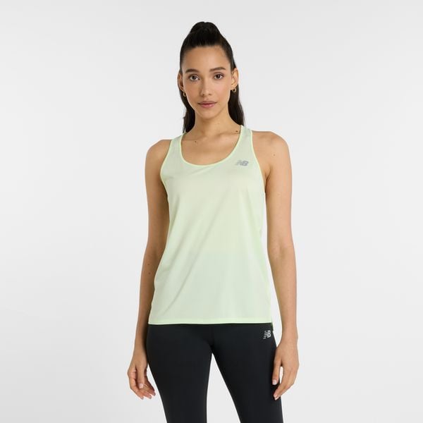 Koszulka damska New Balance WT41220MEW – miętowa. Zielone bluzki New Balance, s, bez wzorów, z materiału, sportowe, bez kołnierzyka, bez ramiączek. Za 79.99 zł.