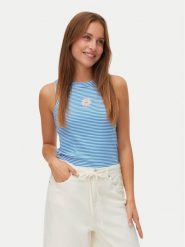 Vero Moda Top Nira 10341982 Niebieski Slim Fit. Niebieskie topy Vero Moda, l, bez wzorów, z bawełny, bez kołnierzyka, bez ramiączek. Za 89.99 zł.