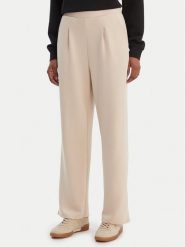 Vero Moda Spodnie materiałowe Hali 10339404 Beżowy Straight Fit. Brązowe spodnie materiałowe Vero Moda, l, bez wzorów, z materiału. Za 159.99 zł.