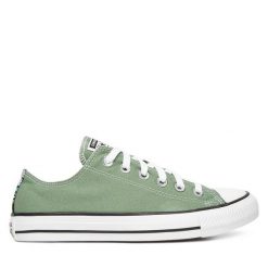 Trampki Converse. Zielone trampki Converse, bez wzorów, bez zapięcia. Za 329.99 zł.