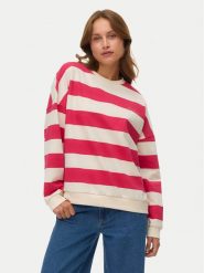 Vero Moda Bluza Viola 10338440 Różowy Regular Fit. Czerwone bluzy Vero Moda, m, bez wzorów, z bawełny, bez kaptura. Za 169.99 zł.