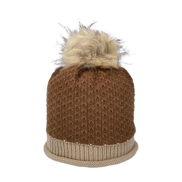 Czapka damska turystyczna CMP 5505624. Brązowe czapki CMP, bez wzorów, z dzianiny. Za 39.99 zł.