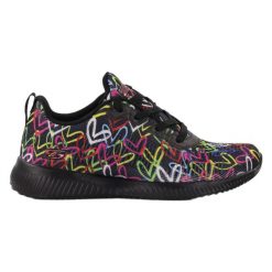 Buty na co dzień damskie SKECHERS BOBS SQUAD sportowe ozdobne. Czarne obuwie sportowe Skechers, bez zapięcia, trekkingowe, Skechers Sport. Za 243.00 zł.