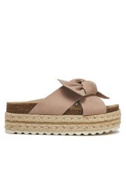 DeeZee Espadryle CT0626-16 Beżowy. Brązowe espadryle DeeZee, bez wzorów, z materiału, bez obcasa, bez zapięcia. Za 139.99 zł.