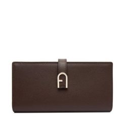 Duży Portfel Damski Furla. Brązowe portfele Furla, bez wzorów. Za 899.99 zł.