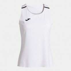 Tank top tenisowy damski Joma Ranking. Białe topy Joma, xl, bez wzorów, bez kołnierzyka, bez ramiączek. Za 79.99 zł.