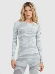 4F Bielizna termoaktywna bezszwowa (góra) damska - biała M/L. Biała bielizna sportowa 4f, l, bez wzorów. Za 169.99 zł.