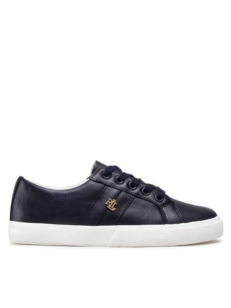 Lauren Ralph Lauren Tenisówki Janson II 802849533001 Granatowy. Niebieskie trampki Lauren Ralph Lauren, bez wzorów, ze skóry, bez zapięcia. Za 379.99 zł.
