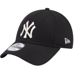 Damska czapka z daszkiem New York Yankees 9FORTY MLB Metallic Logo. Czarne czapki New Era, bez wzorów, z bawełny. Za 119.99 zł.
