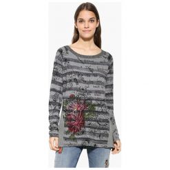 Desigual Panie sweter jers Lia 17WWJFC3 2042 (rozmiar S). Szare swetry Desigual, s, bez wzorów, bez ramiączek. W wyprzedaży za 179.00 zł.