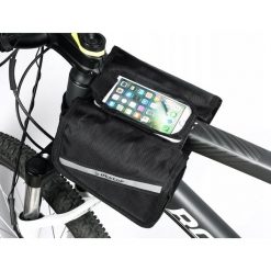 Torba rowerowa sakwa saszetka uchwyt rowerowy na telefon DUNLOP. Czarne torby na ramię Dunlop, bez wzorów, sportowe, bez dodatków. Za 55.00 zł.