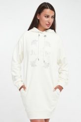 Sukienka dresowa z kapturem JOOP!. Sukienki Joop!, xs, bez wzorów, z dresówki, bez kołnierzyka, bez ramiączek. W wyprzedaży za 597.35 zł.